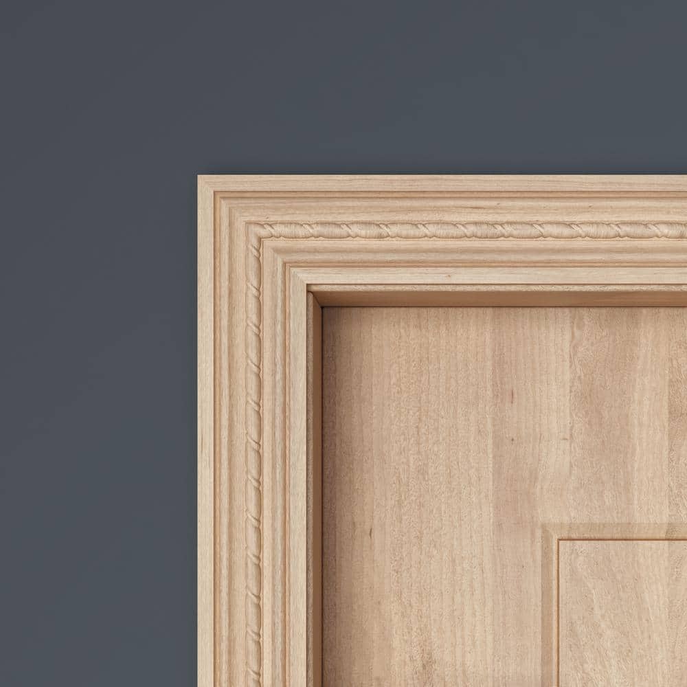 Ornamental Mouldings 1124-4FTWHW 0.5 in. D 2.12 in. W 47.5 in. L White Hardwood Casing Moulding (3)