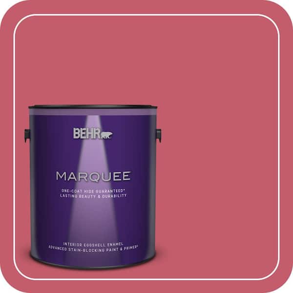 BEHR MARQUEE 1 gal. #MQ4-01 Candy Drop One-Coat Hide Eggshell Enamel Interior Paint & Primer (2)