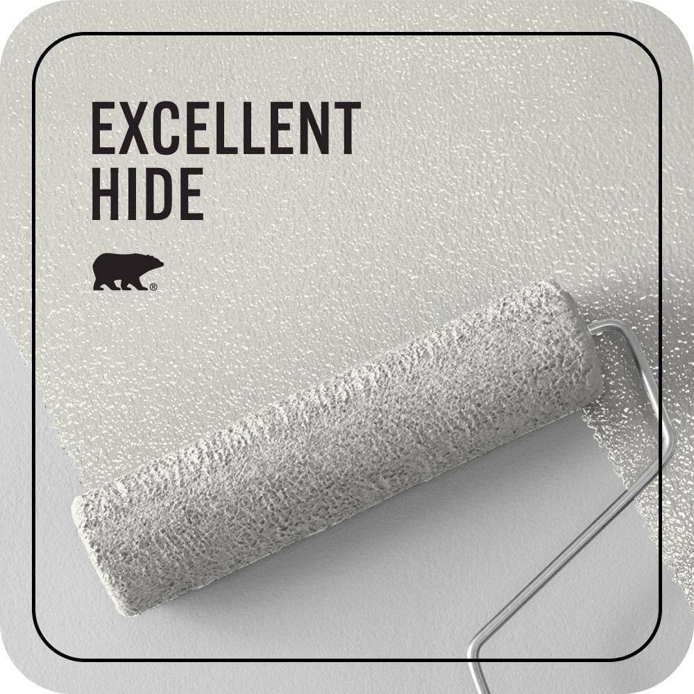 BEHR PREMIUM PLUS 1 gal. #BWC-11 Fresh Popcorn Ceiling Flat Interior Paint & Primer (2)