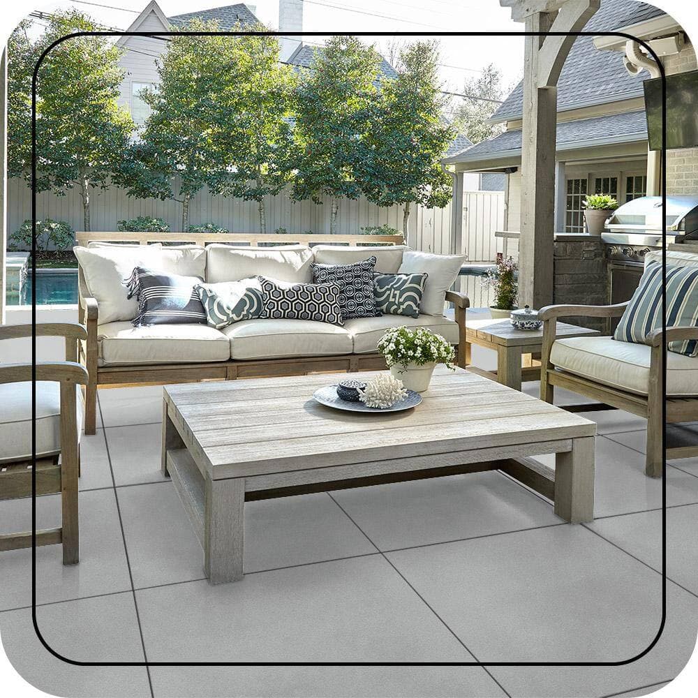 BEHR PREMIUM 1 gal. #PPH-43 GRAY PEARL Textured Low-Lustre Enamel Interior/Exterior Porch and Patio Anti-Slip Floor Paint (4)