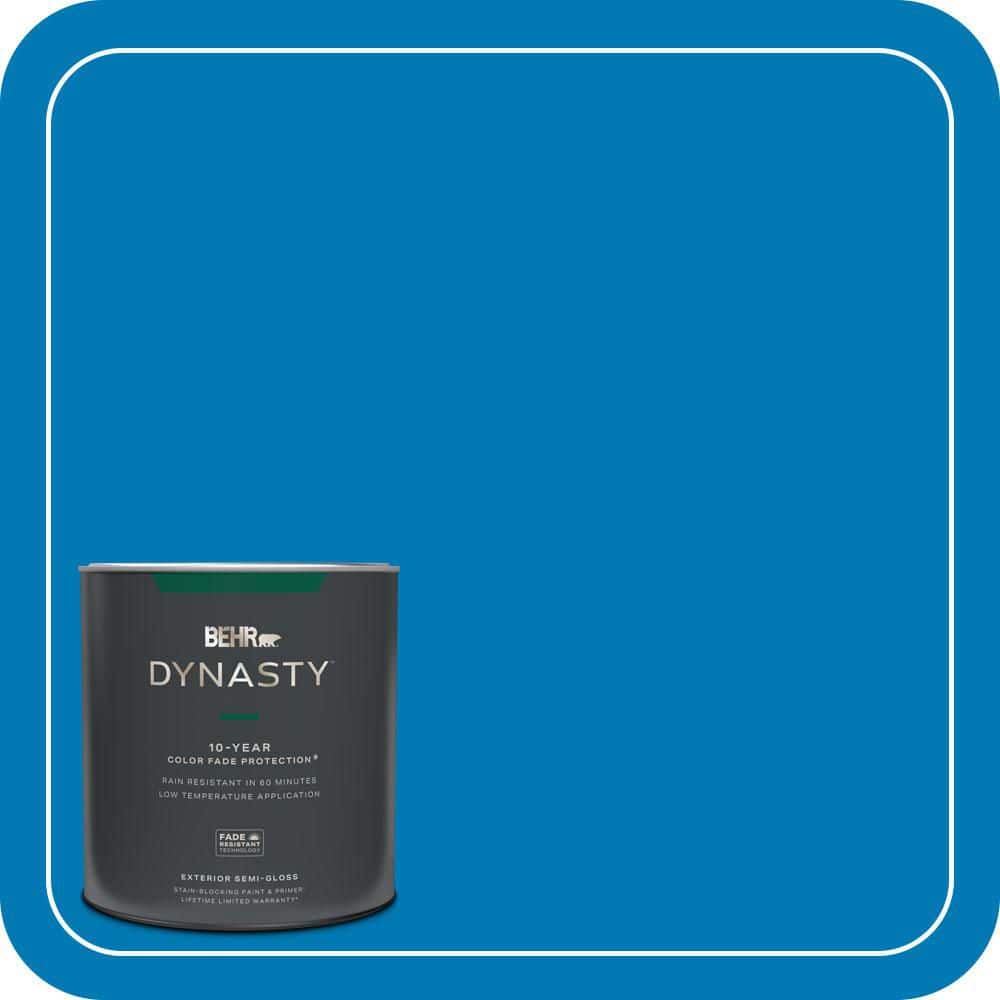 BEHR DYNASTY 1 qt. #P500-6 Deep River Semi-Gloss Exterior Stain-Blocking Paint & Primer