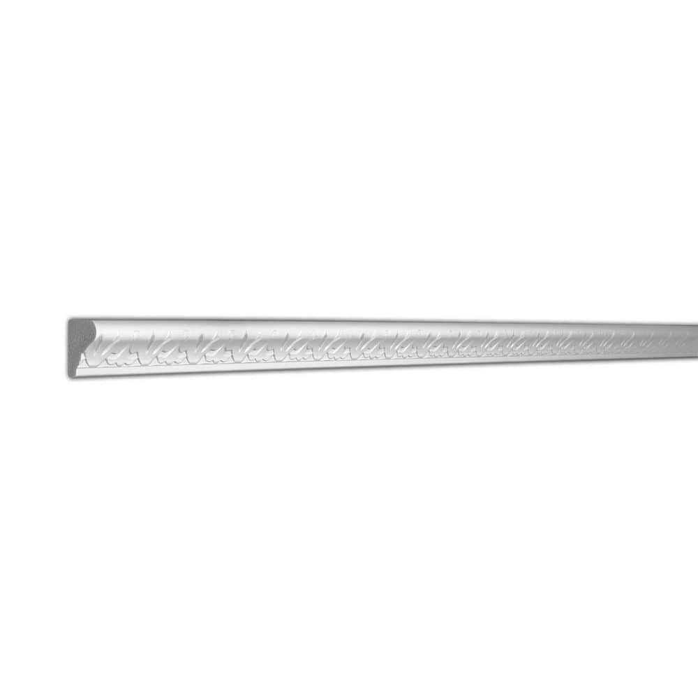 American Pro Decor 1-3/8 in. x 7/8 in. x 96 in. Lambs Tongue Recycled Polystyrene Panel Moulding Pro Pack 64 LF (8-Pack) (1)