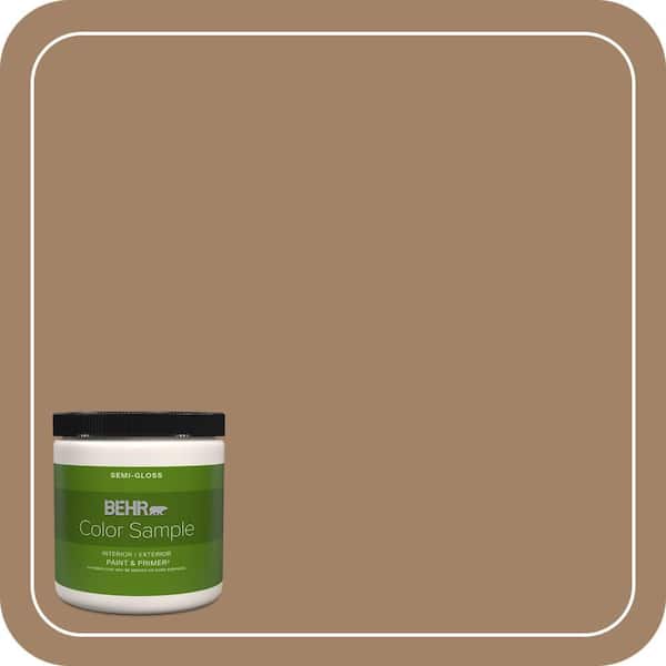BEHR PREMIUM PLUS 1 gal. #280F-5 New Chestnut Semi-Gloss Enamel Low Odor Interior Paint & Primer (3)