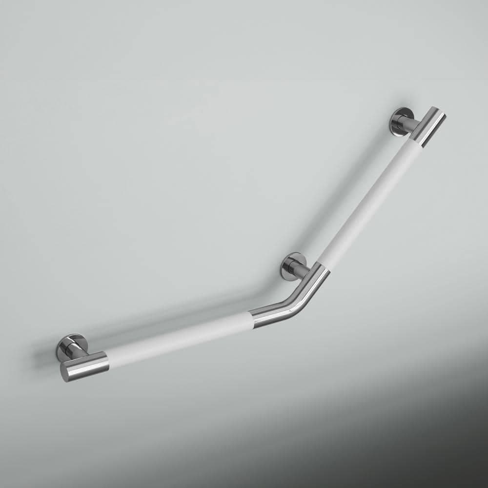 Swiss Madison Auvergne 18 in. x 18 in. Angled Grab Bar in Matte White (3)