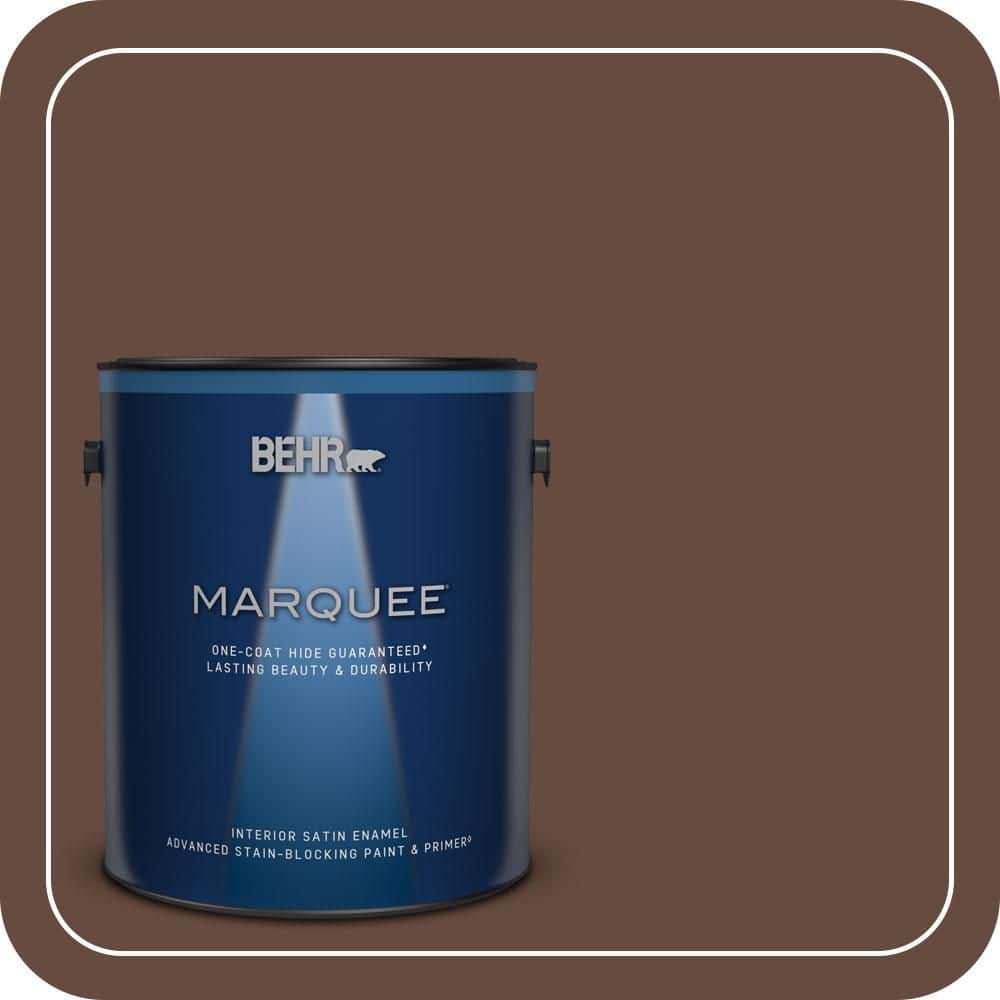 BEHR MARQUEE 1 gal. #QE-16 Earth Chicory Satin Enamel Interior Paint & Primer
