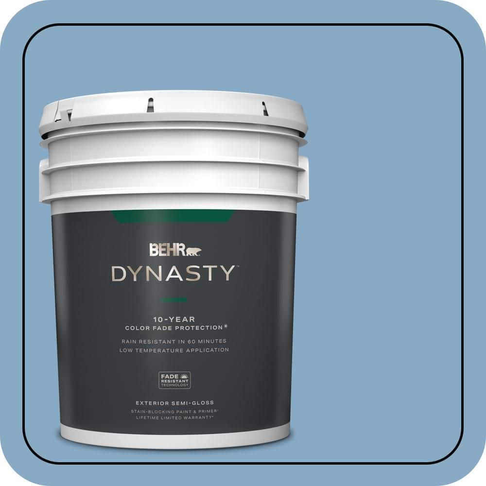 BEHR DYNASTY 5 gal. #570D-4 Colorado Springs Semi-Gloss Enamel Exterior Stain-Blocking Paint & Primer