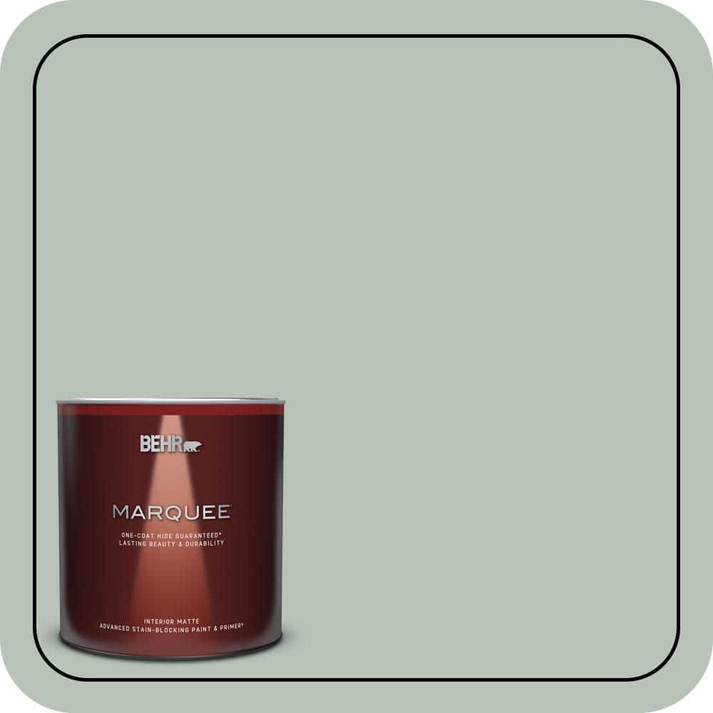 BEHR MARQUEE 1 Qt. #MQ6-18 Recycled Glass One-Coat Hide Matte Interior Paint & Primer