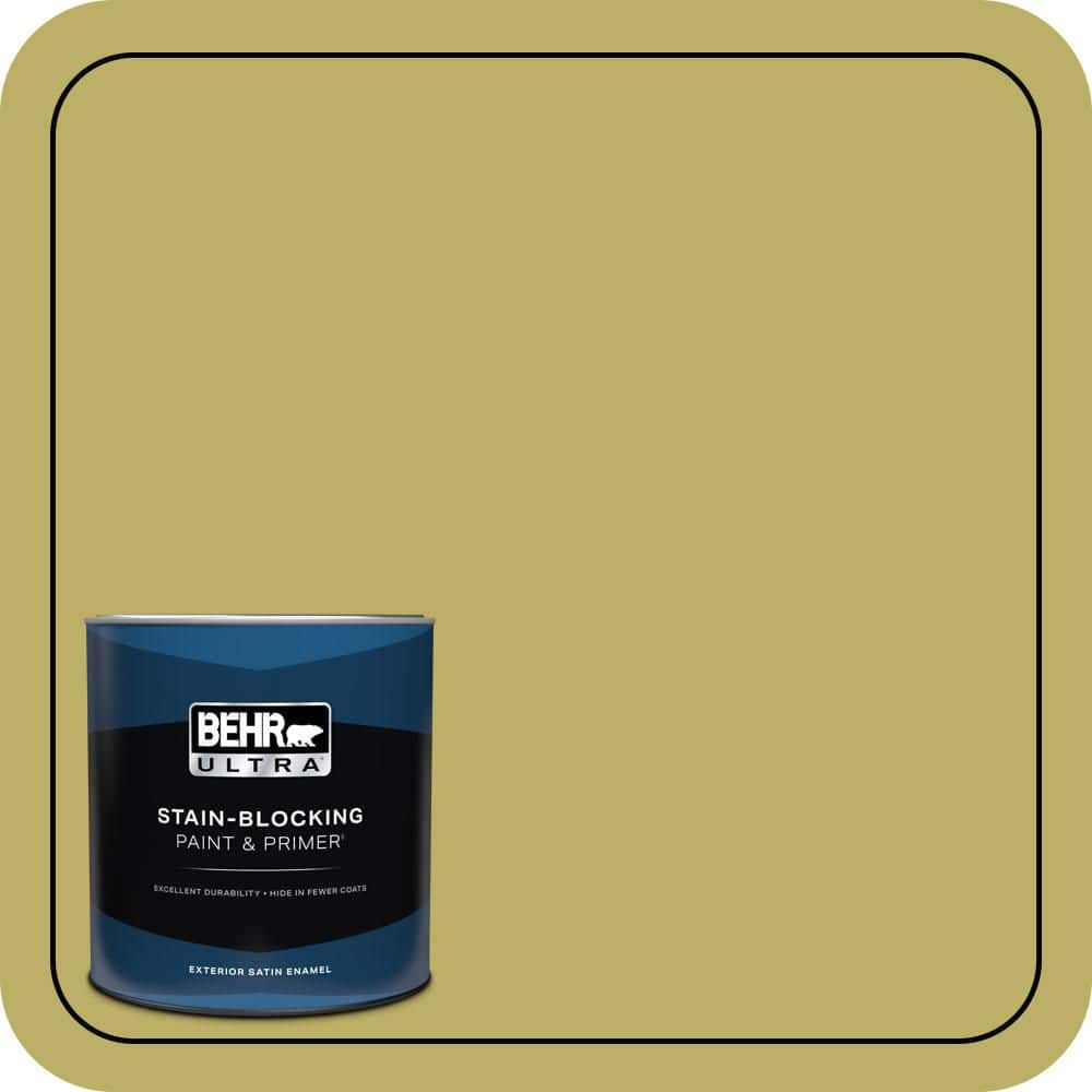 BEHR ULTRA 1 qt. #MQ4-42 Pistachio Satin Enamel Exterior Paint & Primer