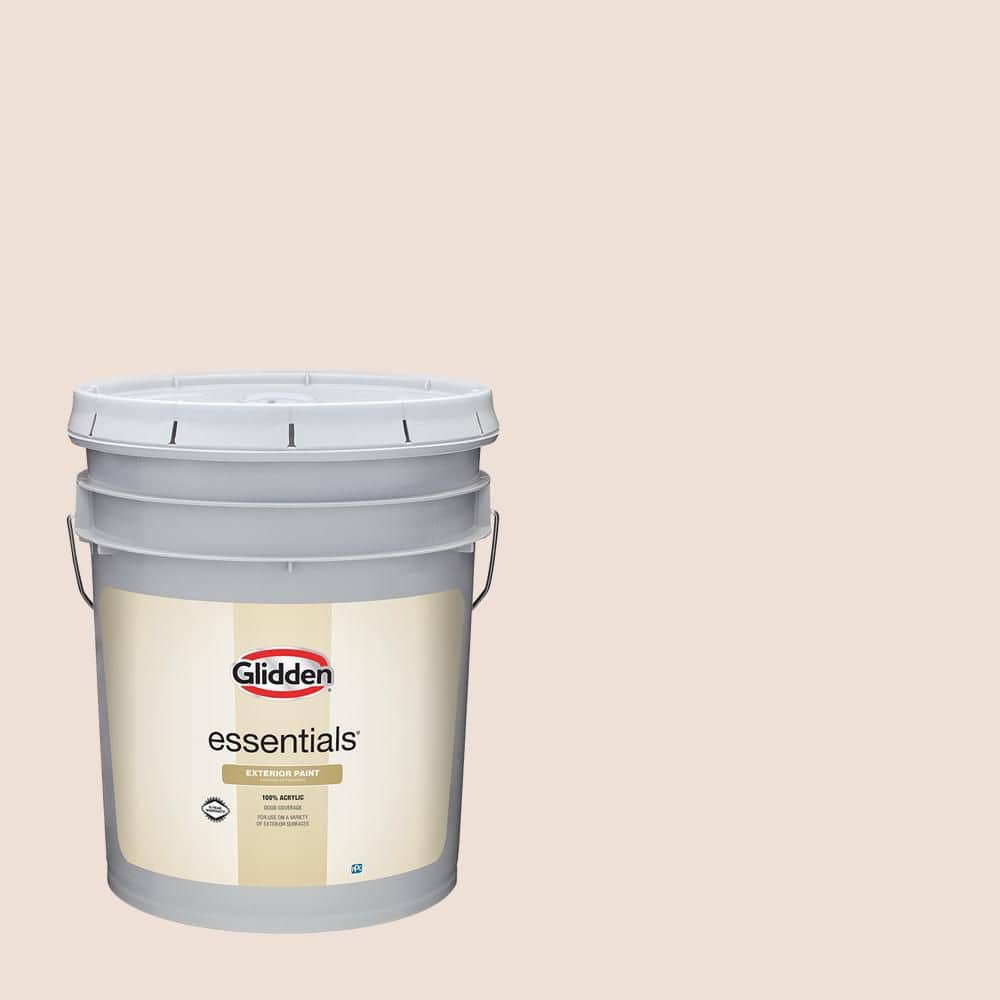 Glidden Essentials 5 gal. PPG1052-1 Ginger Cream Satin Exterior Paint
