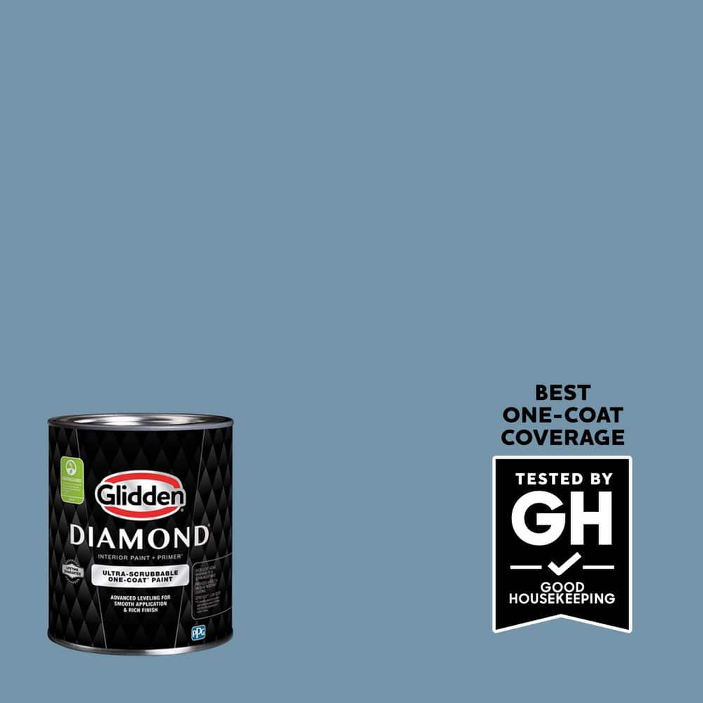 Glidden Diamond 1 qt. PPG1156-4 American Anthem Flat Interior Paint with Primer (1)