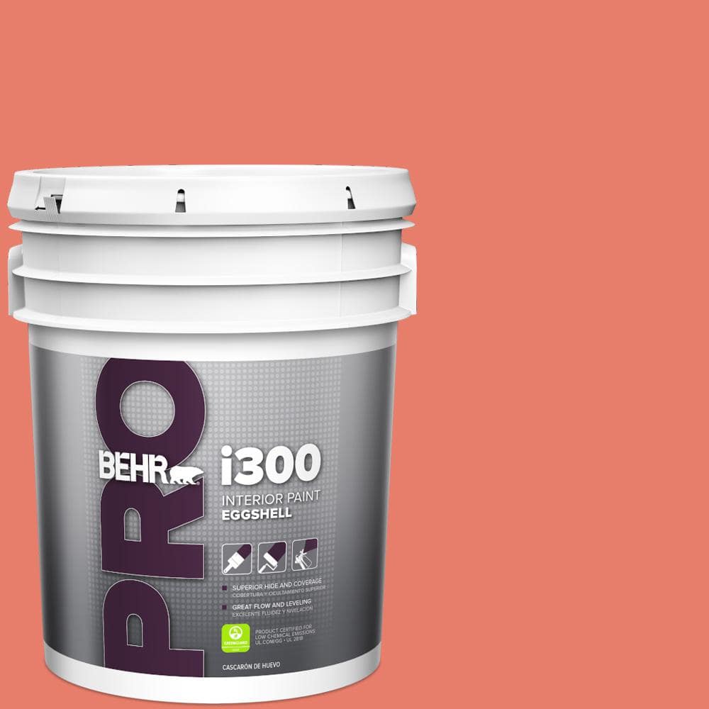 BEHR PRO 5 gal. #HDC-SM14-12 Cosmic Coral Eggshell Interior Paint
