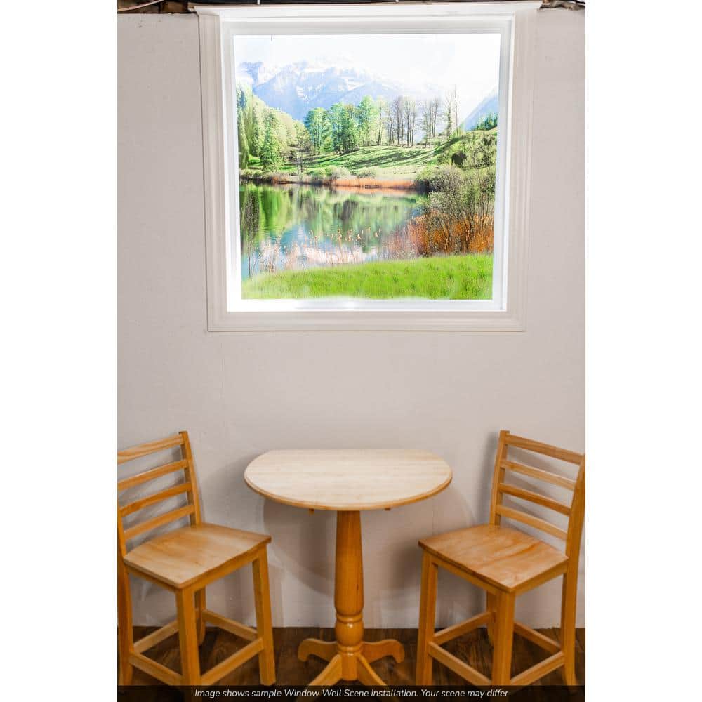 Biggies Path View - Weather Proof Scene for Window Wells or Wall Mural - 120 in. x 60 in (2)