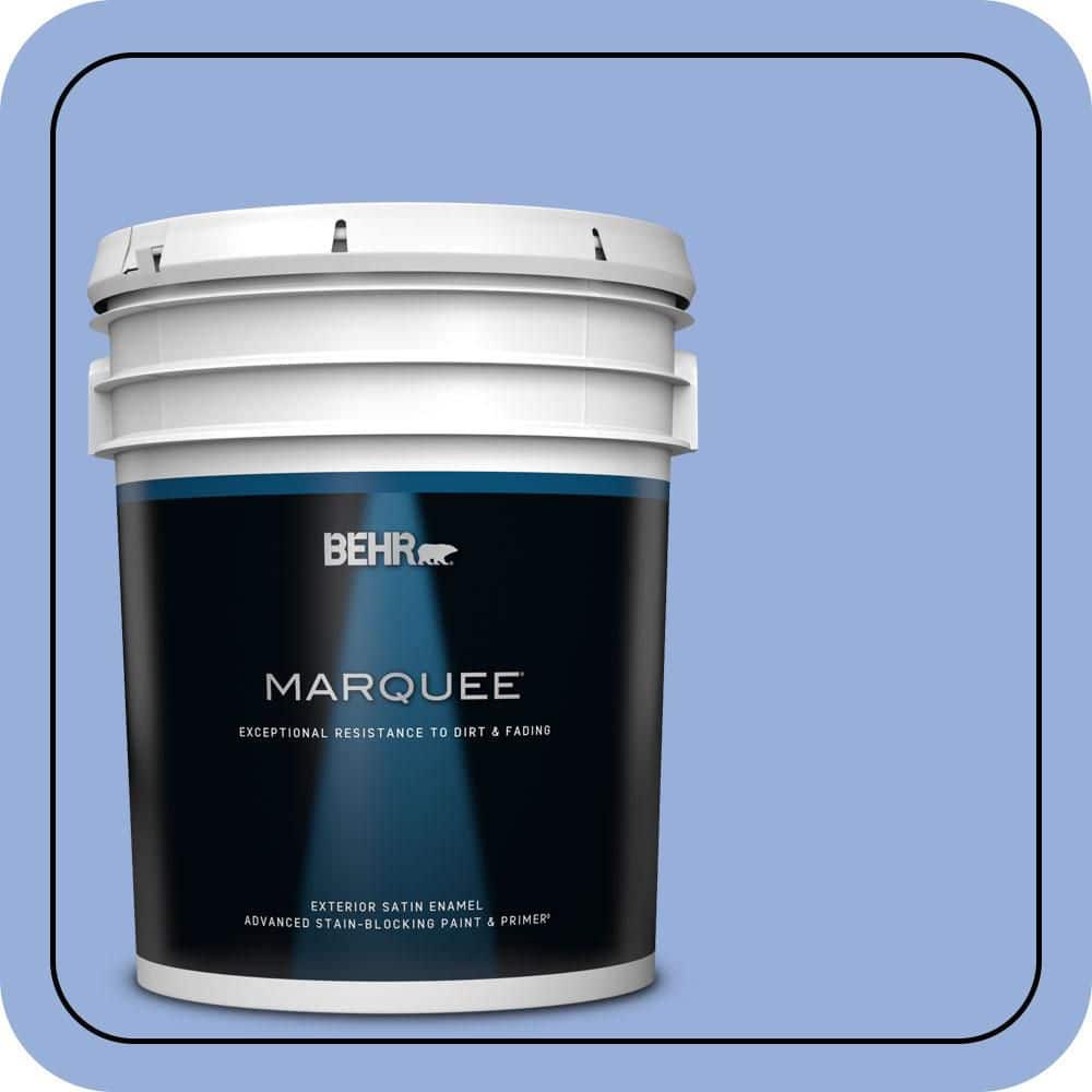 BEHR MARQUEE 5 gal. #590B-4 Anemone Satin Enamel Exterior Paint & Primer