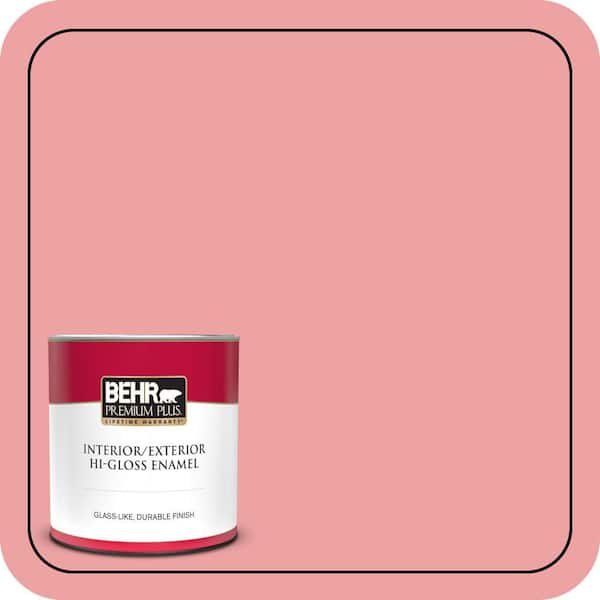 BEHR PREMIUM PLUS 1 qt. #P170-3 Infatuation Hi-Gloss Enamel Interior/Exterior Paint & Primer (2)