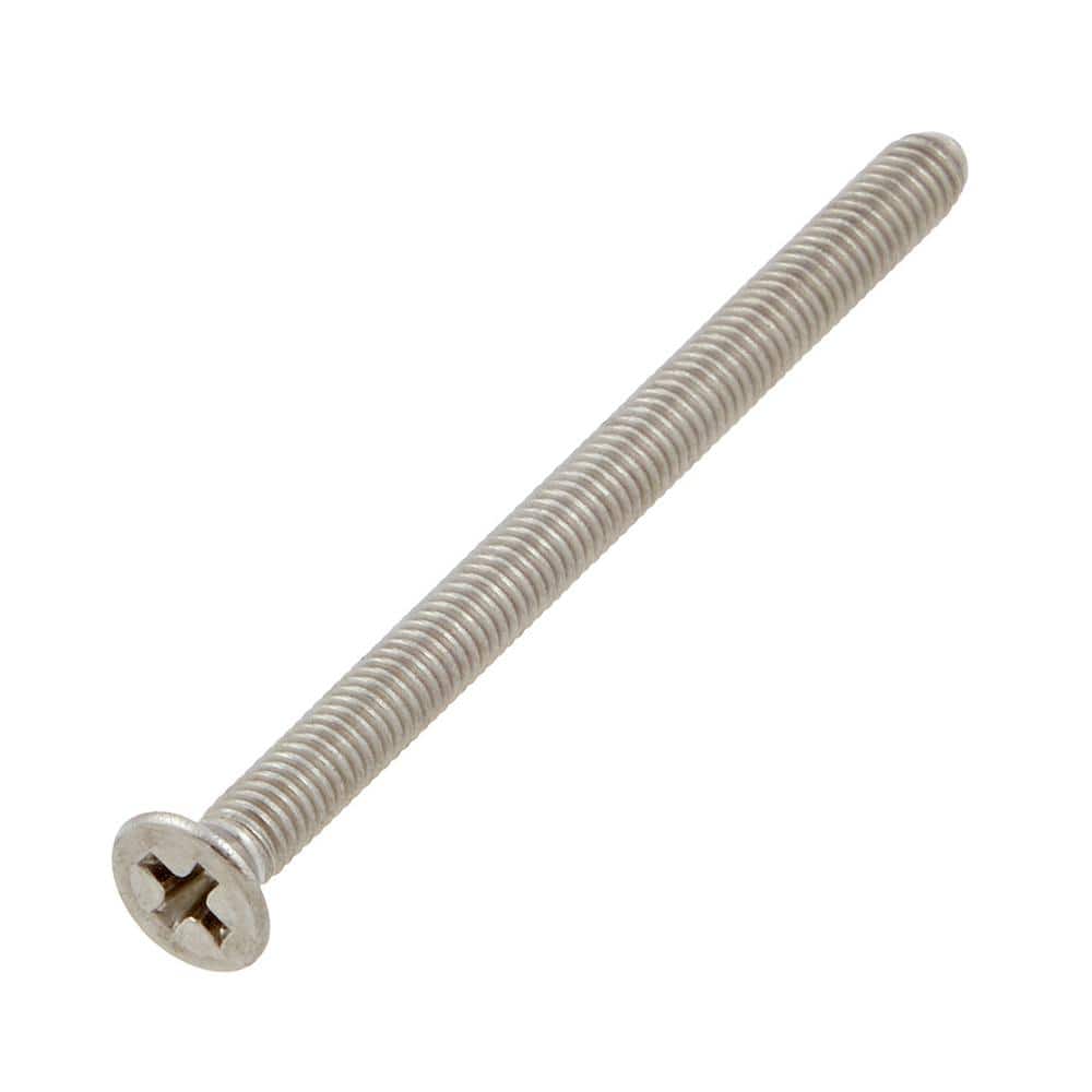 Everbilt M3-0.5x40mm Stainless Steel Flat Head Phillips Drive Machine Screw 2-Pieces (1)