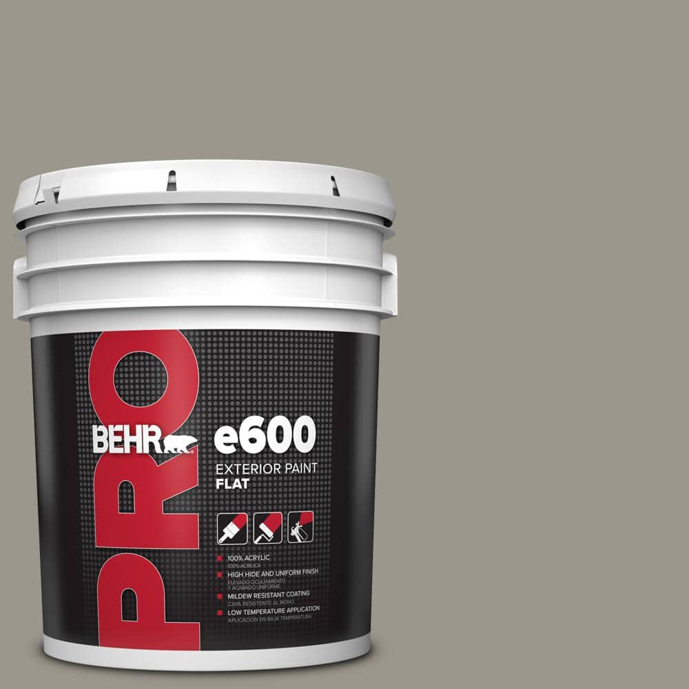 BEHR PRO 5 gal. #MQ2-60 Iron Gate Flat Paint (1)