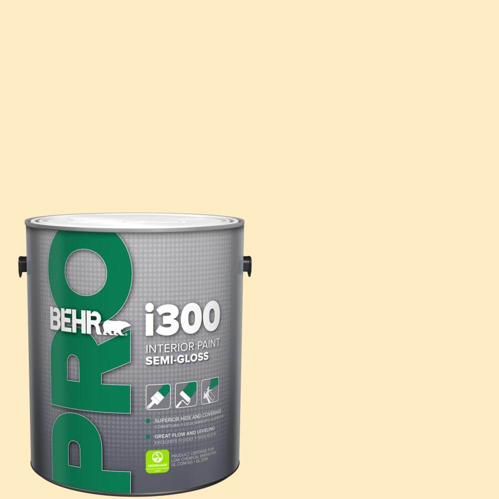 BEHR PRO 1 gal. #P260-2 Yogurt Semi-Gloss Interior Paint