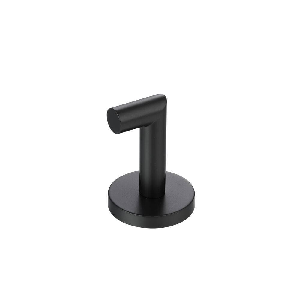 Paradise Bathworks Arcadia J-Hook/Robe Hook 2 in. Matte Black (3)