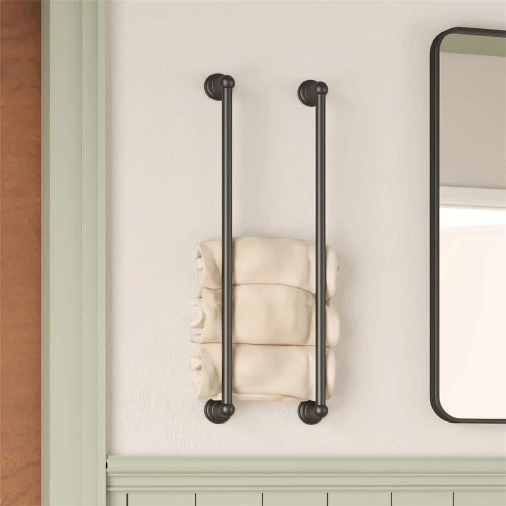 Forious pro 4-Piece Bath Hardware Set with Towel Bar, Towel Ring, Robe Hook, Toilet Paper Holder Wall Mounted (4)