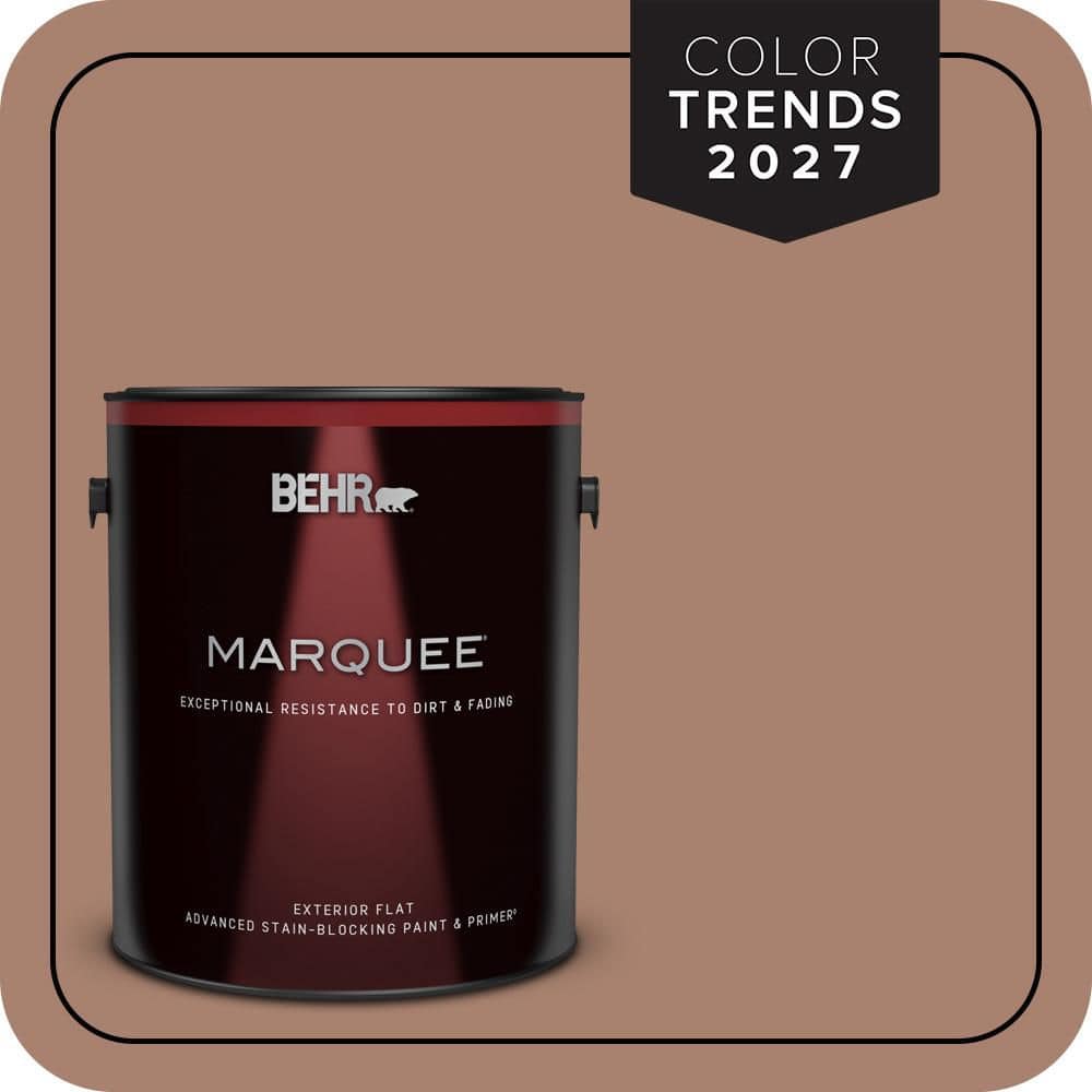 BEHR MARQUEE 1 gal. #S190-5 Cocoa Nutmeg Flat Exterior Paint & Primer (1)