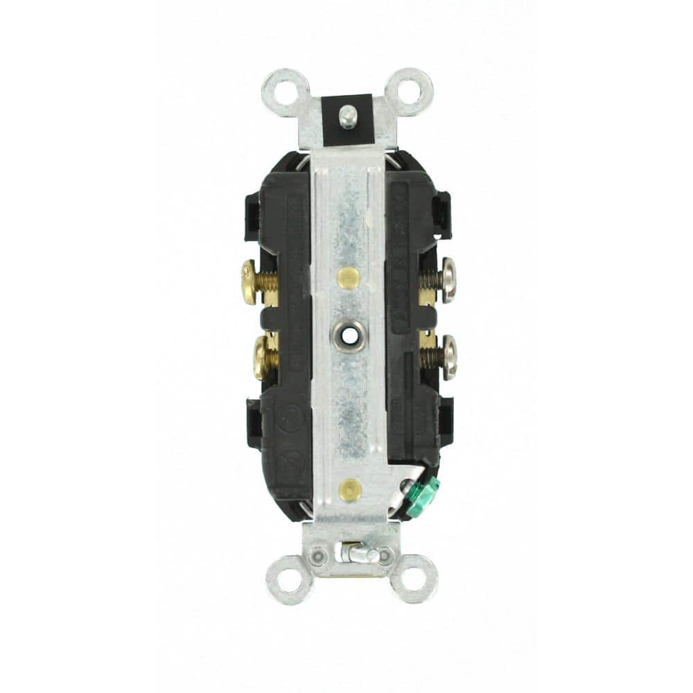 Leviton Amp 125 V Duplex Smooth Face Outlet/Receptacle, (1-Pack) (4)