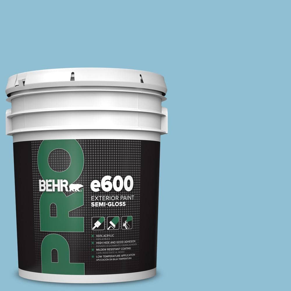 BEHR PRO 5 gal. #M490-3 Speedboat Semi-Gloss Exterior Paint