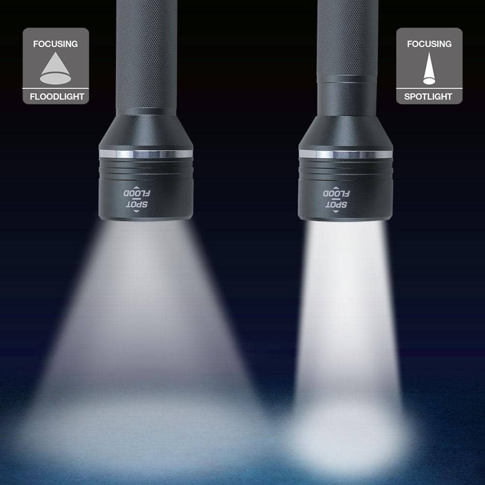 Defiant 2000 Lumens LED Slide-to-Focusing Alkaline Flashlight (4)