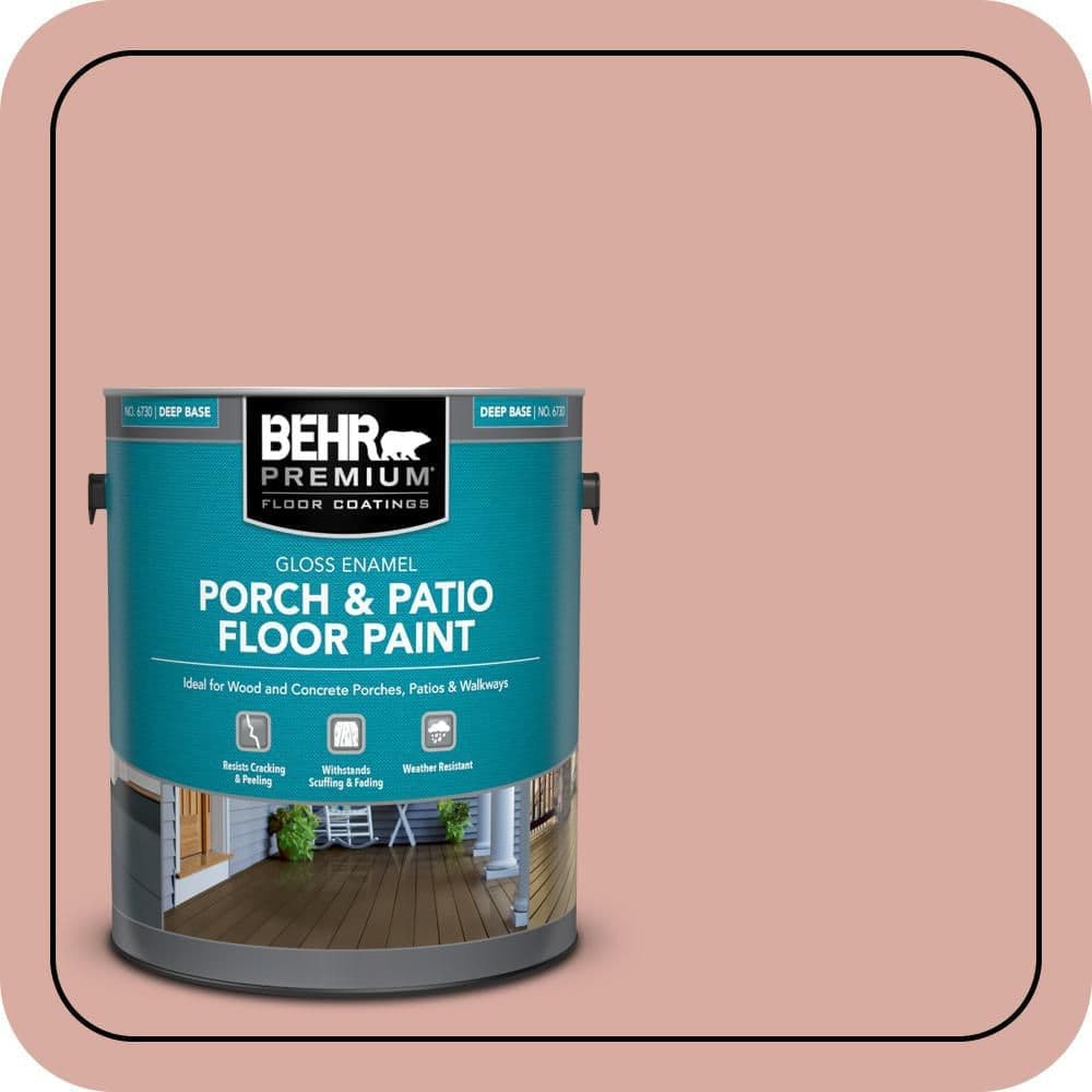 BEHR PREMIUM 1 gal. #T17-06 Everythings Rosy Gloss Enamel Interior/Exterior Porch and Patio Floor Paint