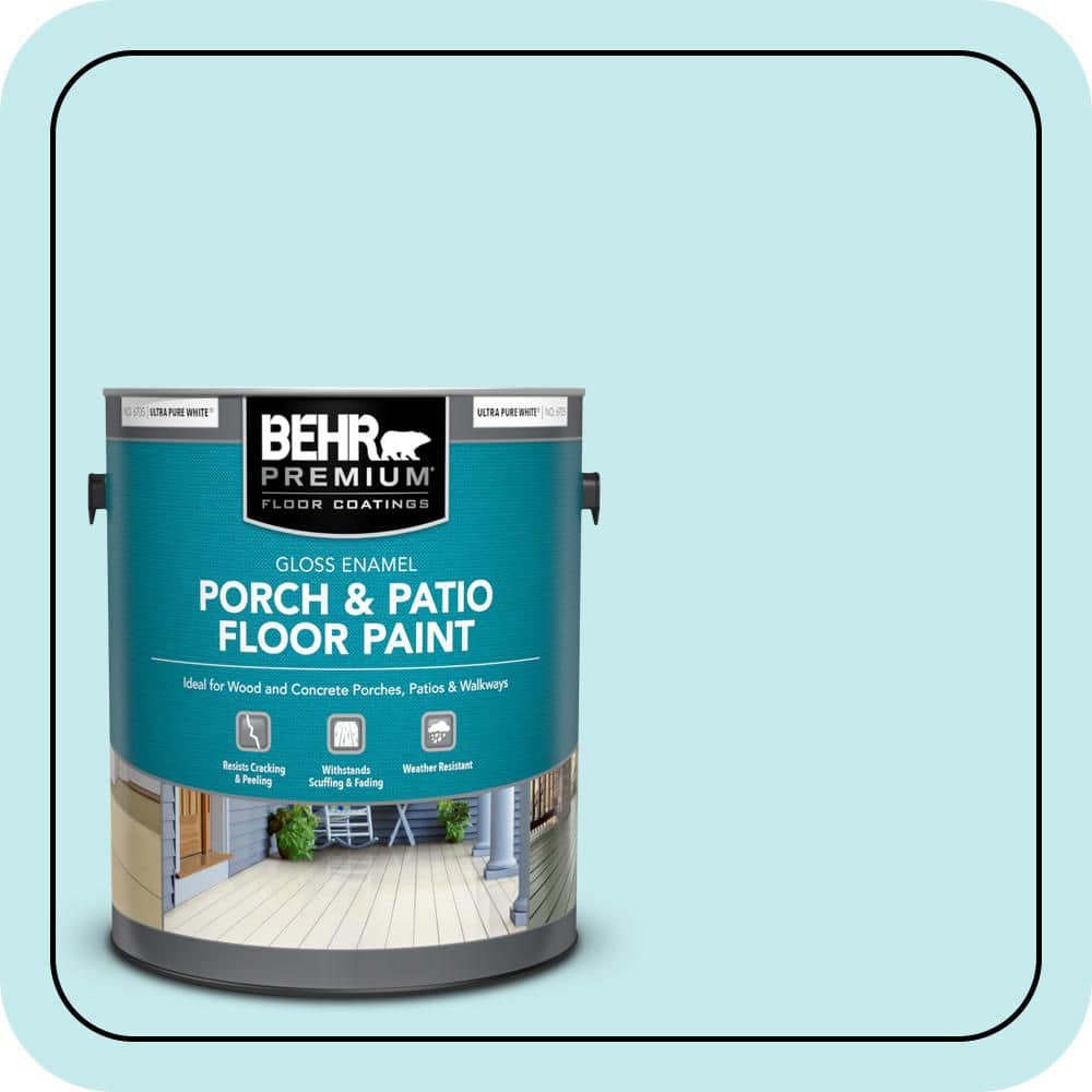 BEHR PREMIUM 1 gal. #P470-1 Silent Breeze Gloss Enamel Interior/Exterior Porch and Patio Floor Paint