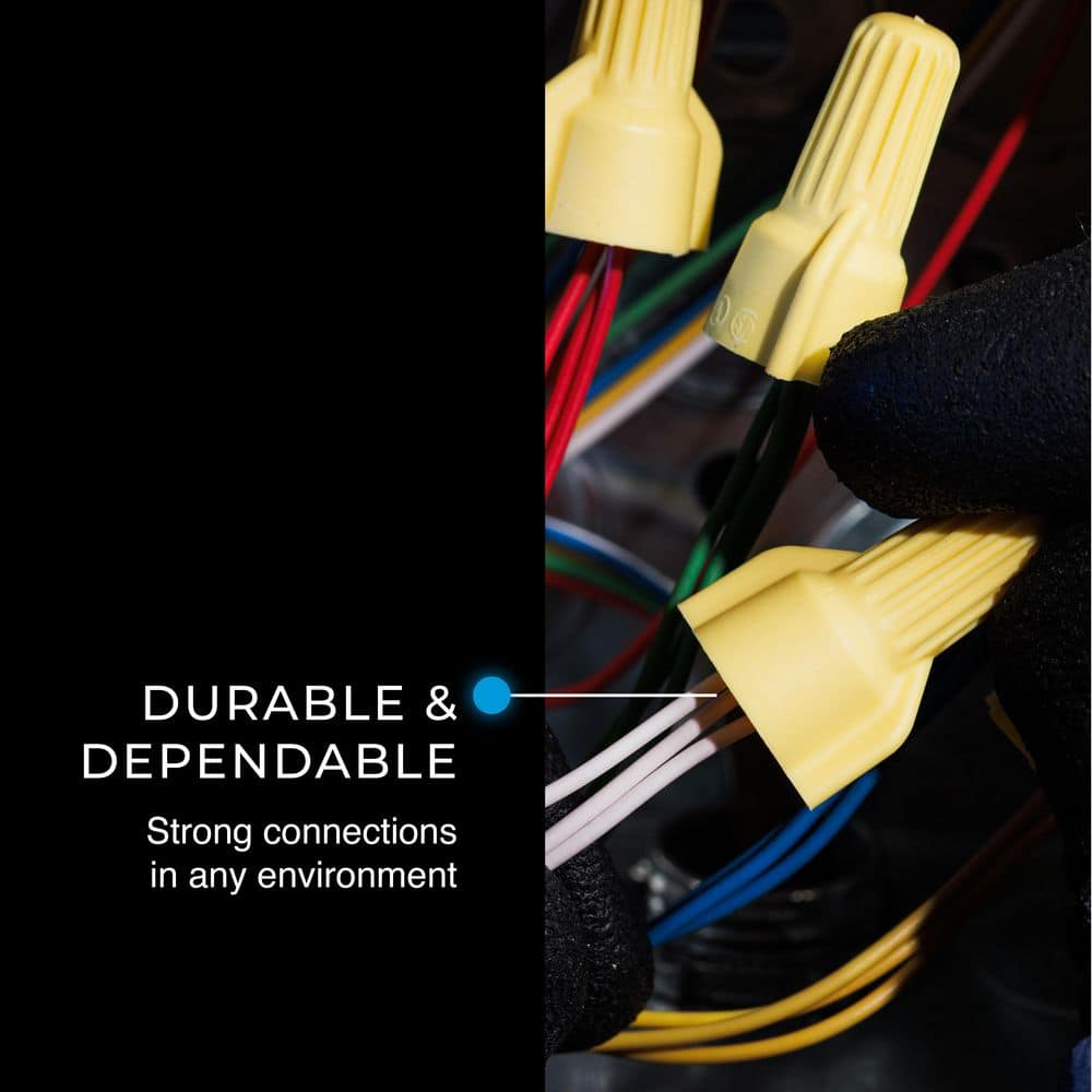 IDEAL WingTwist Wire Connector, Yellow, Bag of 500 (3)