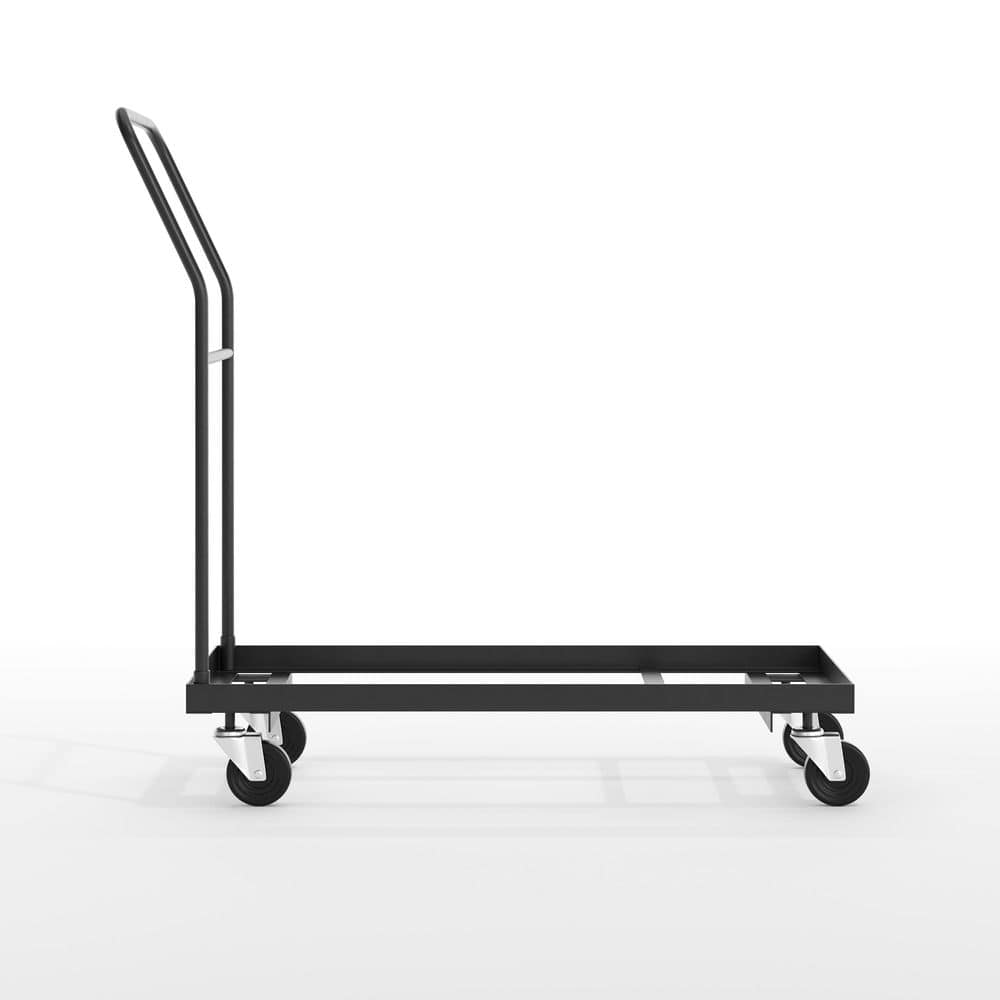 Carnegy Avenue Steel 5-Wheeled Folding Chair Dolly in Black (2)