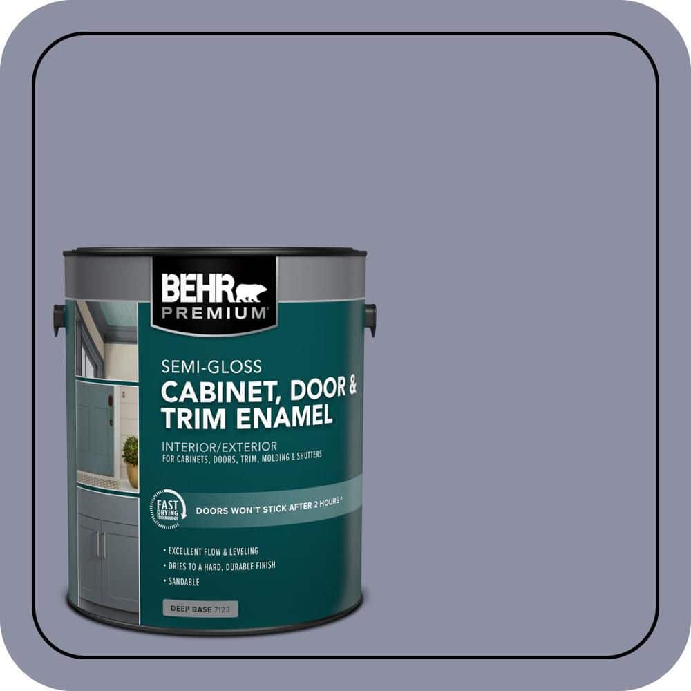 BEHR PREMIUM 1 gal. #S550-4 Camelot Semi-Gloss Enamel Interior/Exterior Cabinet, Door & Trim Paint