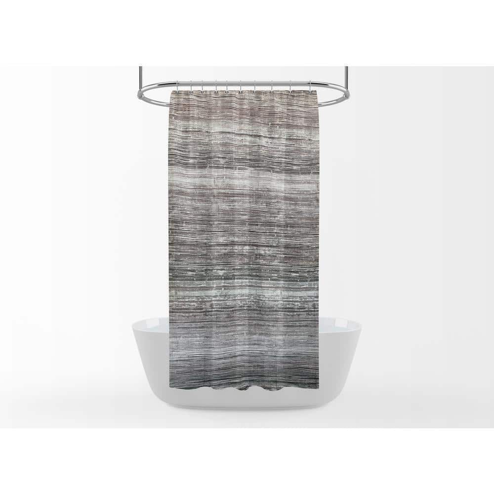 castellousa Nomad Brown 100% Polyester Shower Curtain - 72 in. x 84 in. (2)