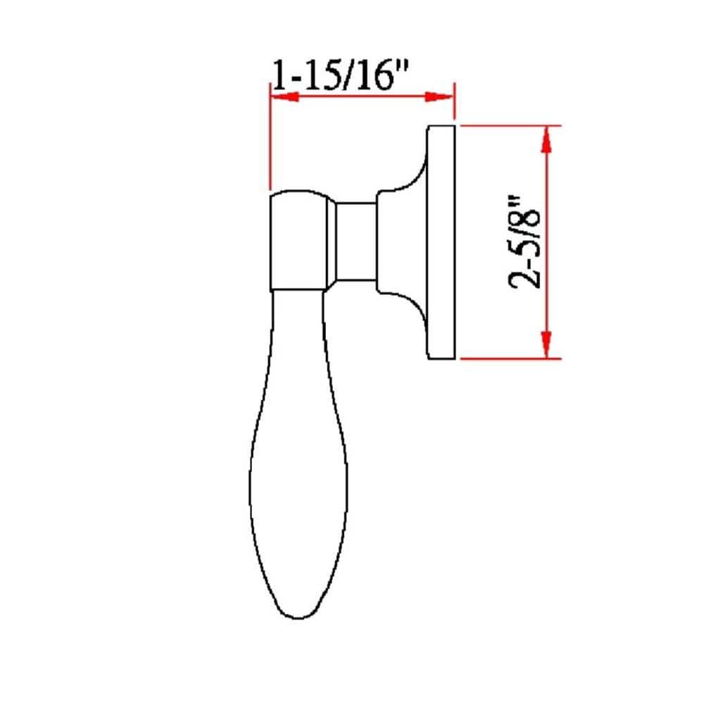Design House Springdale Oil-Rubbed Bronze Dummy Door Lever (2)