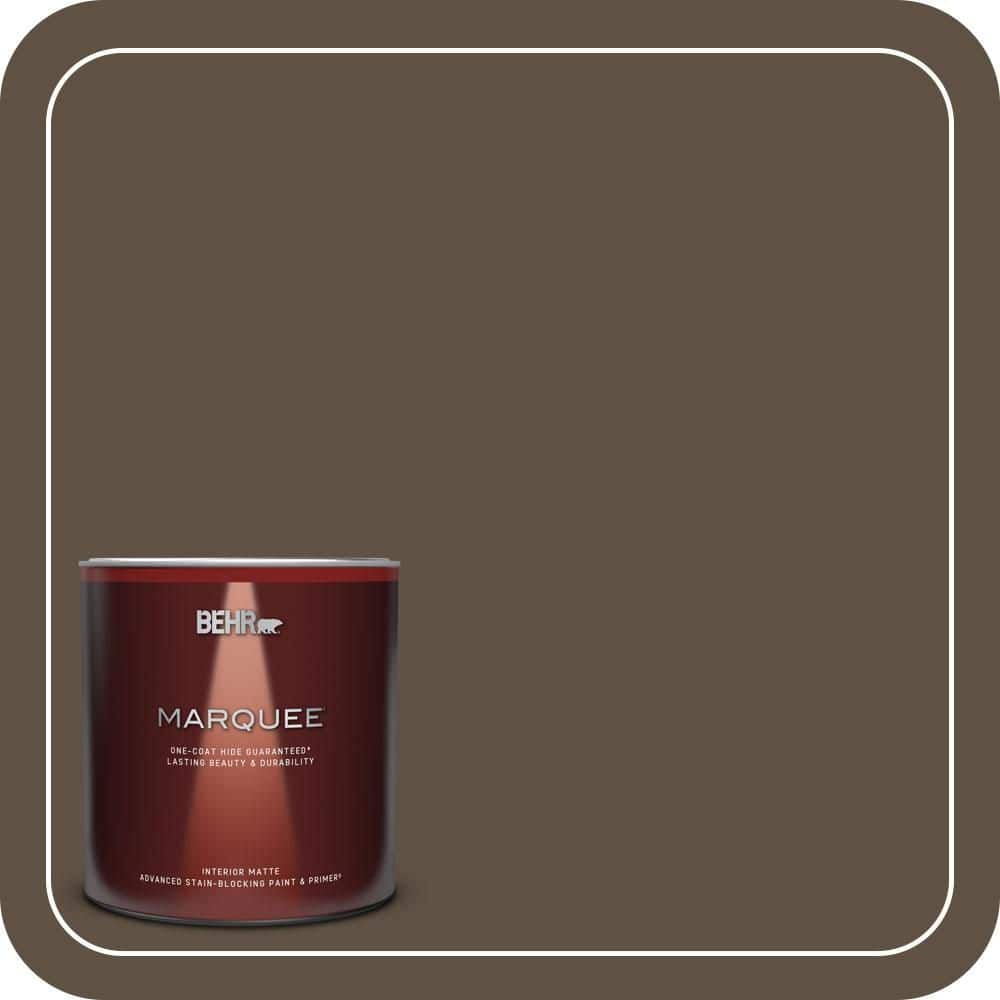 BEHR MARQUEE 1 qt. #S-H-720 Volcanic Island Matte Interior Paint & Primer