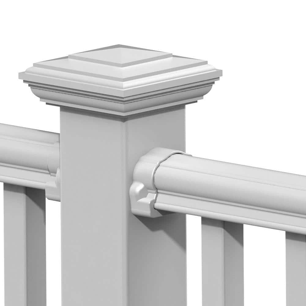 Veranda Traditional/Williamsburg White Line Bracket Kit (4-Piece) (3)
