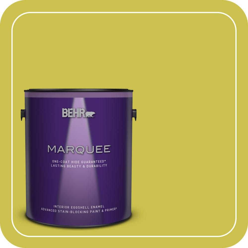 BEHR MARQUEE 1 Gal. #P340-5A Cilantro Lime Eggshell Enamel Interior Paint and Primer (1)