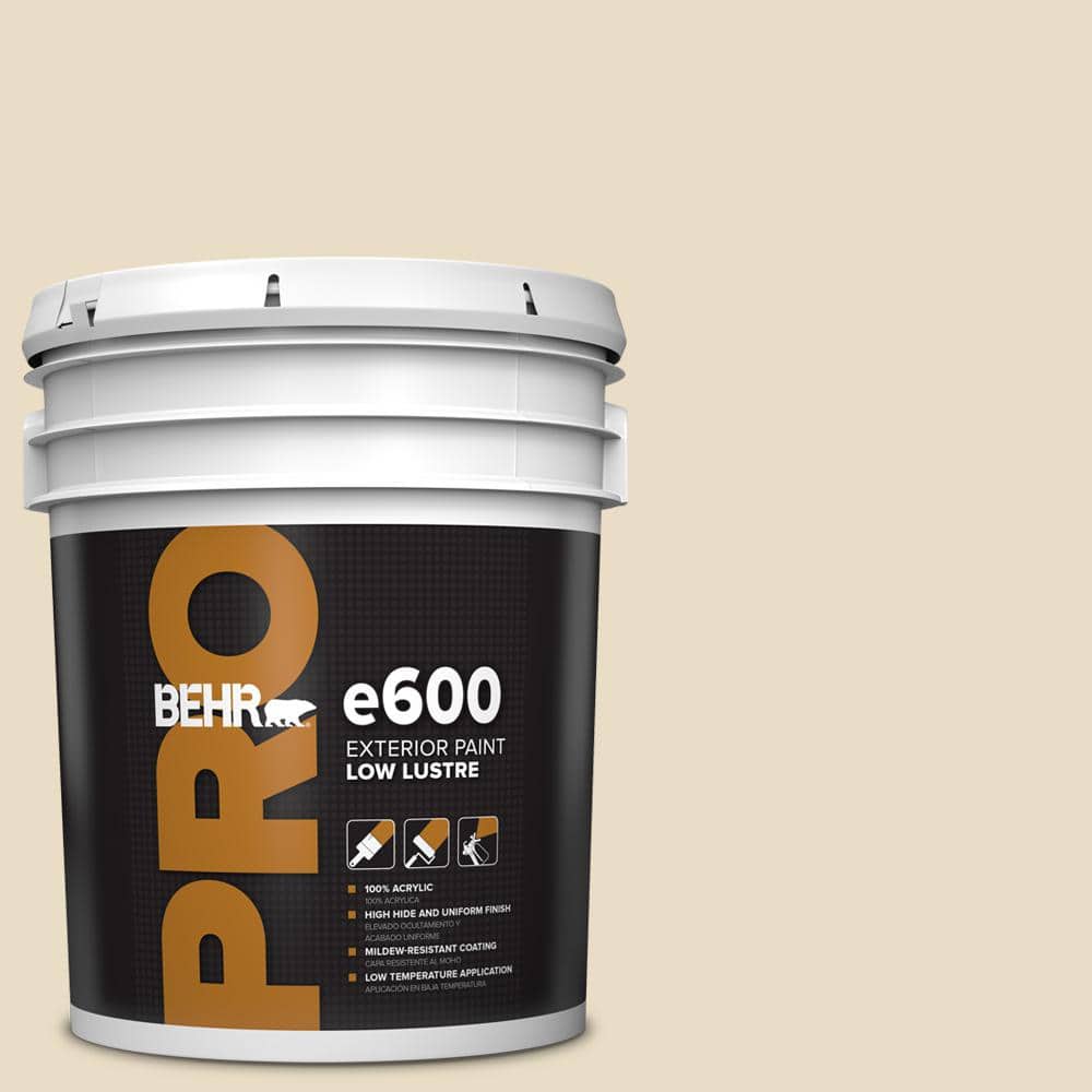 BEHR PRO 5 gal. #N290-2 Authentic Tan Low Luster Exterior Paint