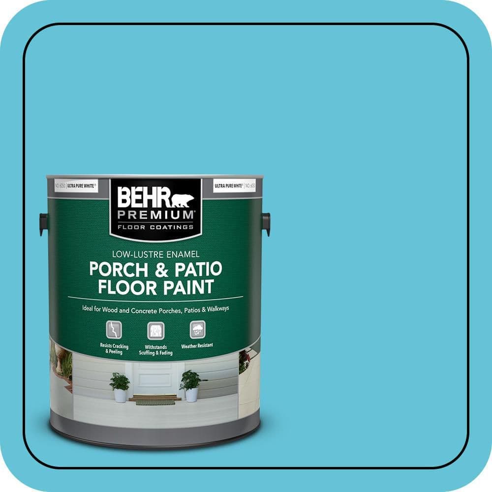BEHR PREMIUM #P480-4 Low-Lustre Enamel Interior/Exterior Porch and Patio Floor Paint (1)