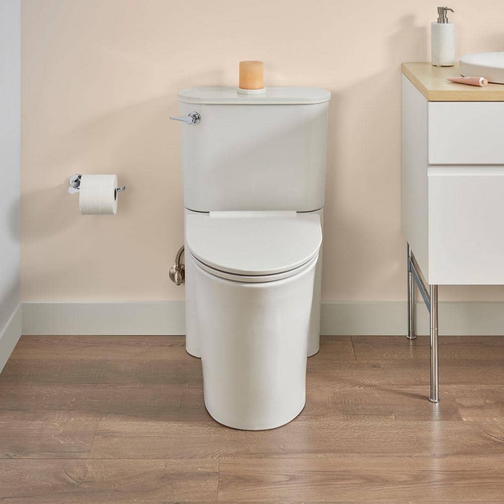 American Standard Studio S Right Height 2-piece 1.28 GPF Single Flush Elongated Toilet with Left Hand Trip Lever in White, Seat Included (2)