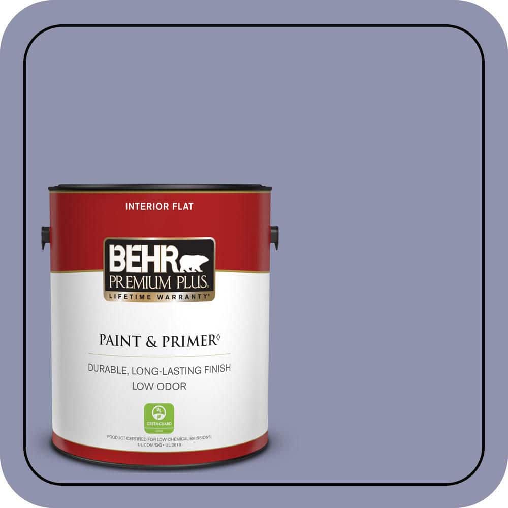 BEHR PREMIUM PLUS 1 gal. #S560-4 Monarchy Flat Low Odor Interior Paint & Primer
