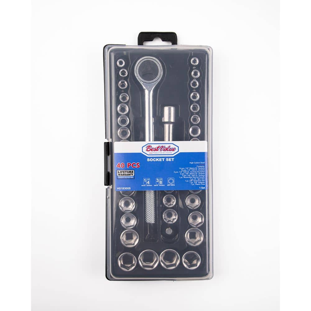 Best Value 1/4 and 3/8 in. Socket Set (40-Piece) (2)
