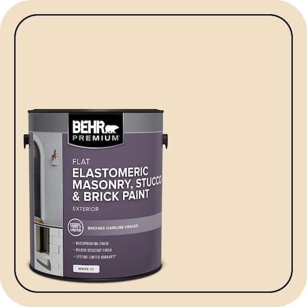 BEHR PREMIUM 1 gal. #MS-26 Chablis Cream Elastomeric Masonry, Stucco and Brick Exterior Paint (2)