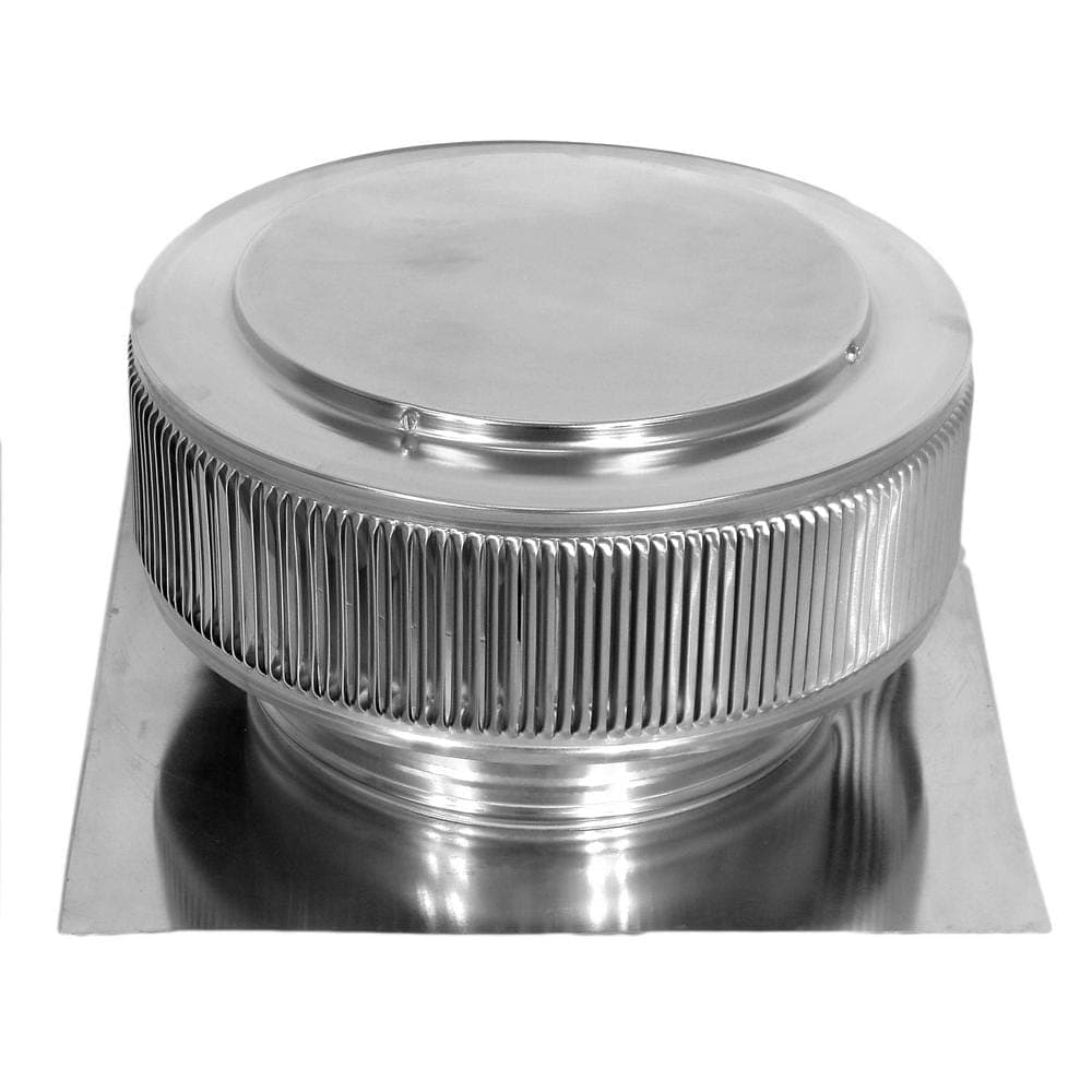 Active Ventilation Aura Vent 113 NFA 12 in. Mill Finish Aluminum Roof Turbine Alternative Static Roof Vent with Louver Design