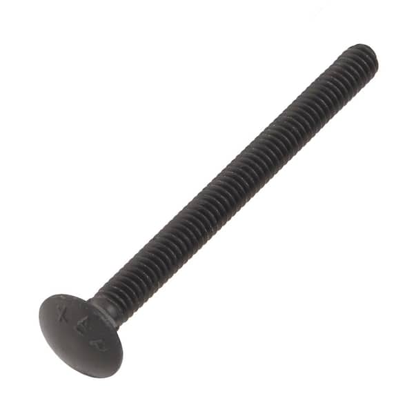 DECKMATE 1/4 in. -20 x 3 in. Black Deck Exterior Carriage Bolt (2)