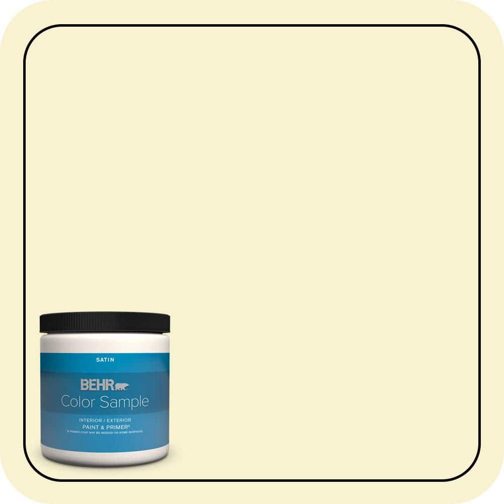 BEHR PREMIUM PLUS 8 oz. #P320-1 Flashpoint Satin Enamel Interior/Exterior Paint & Primer Color Sample