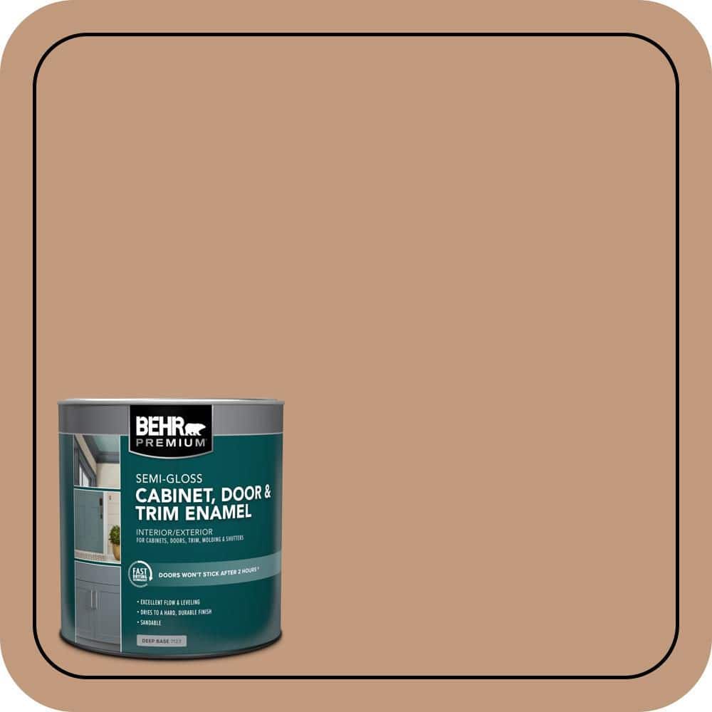 BEHR PREMIUM 1 qt. #PPU3-12 Egyptian Pyramid Semi-Gloss Enamel Interior/Exterior Cabinet, Door & Trim Paint