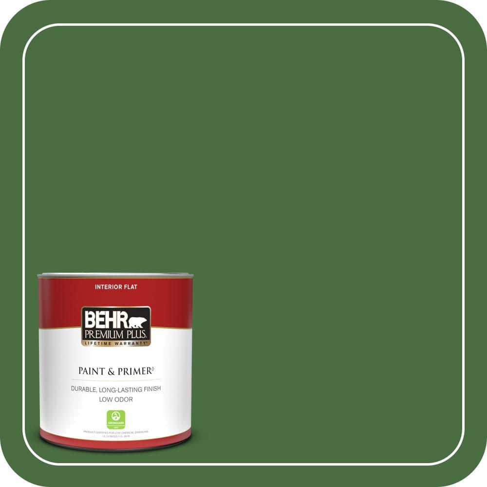 BEHR PREMIUM PLUS #S-H-440 Pine Scent Flat Low Odor & Primer