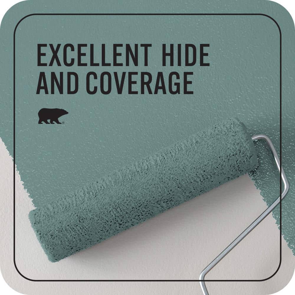 BEHR PREMIUM PLUS 1 qt. #PPU12-03 Dragonfly Flat EcoMix Plant-Based Interior Paint & Primer (2)