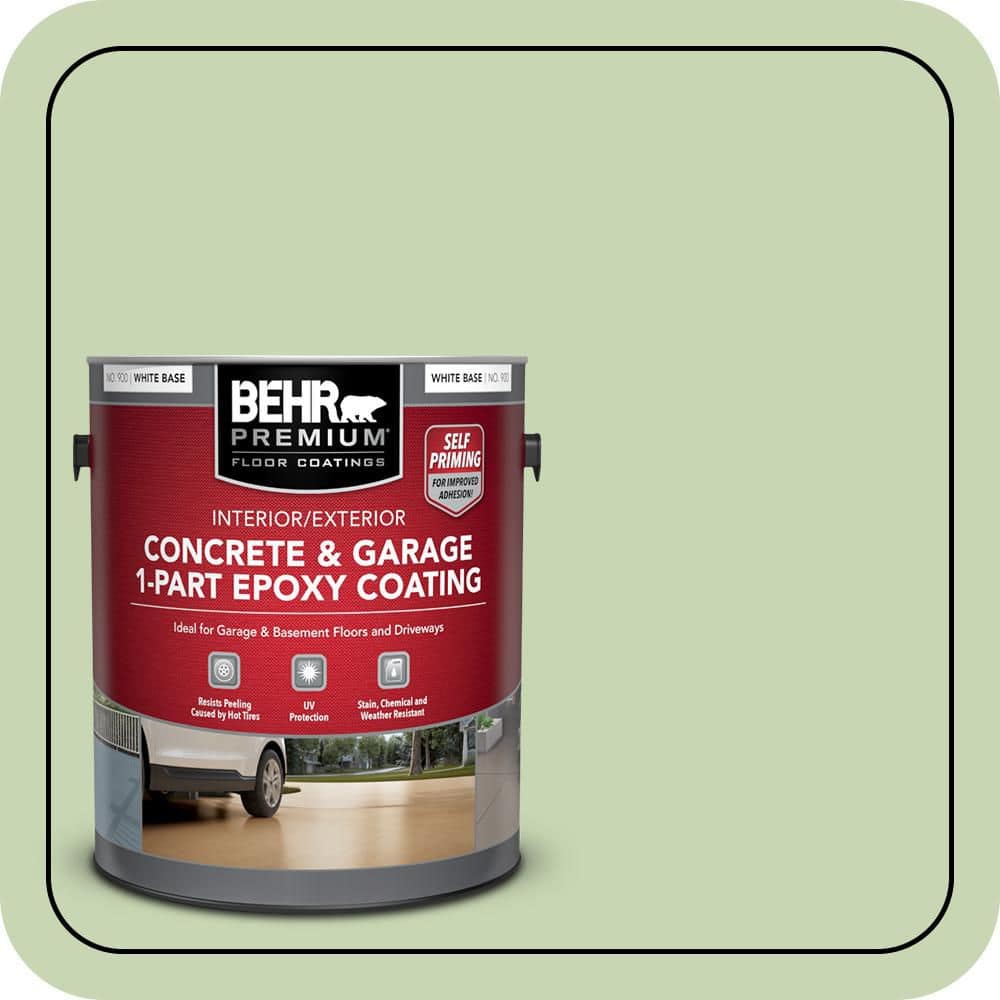 BEHR PREMIUM 1 gal. #M370-3 Spice Garden Self-Priming 1-Part Epoxy Satin Interior/Exterior Concrete and Garage Floor Paint